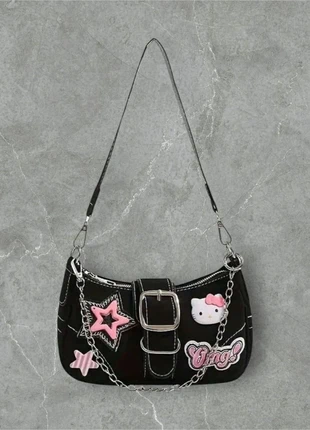 Sac À Main Femme Noir Motifs Hello Kitty Vintage Streetwear Casual y2k - Taille Unique, marque: Vintage Dressing, état: Très bon état, 30,00 €, 32,20 € Protection acheteurs incluse