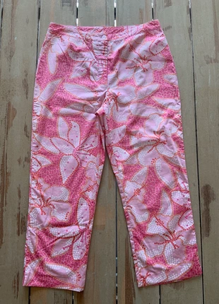 Pantalon été rose à motifs T:40 Lily Pulitzer, merk: Lilly Pulitzer, staat: Heel goed, maat: L / 40 / 12, € 12,00, € 13,30 inclusief Kopersbescherming