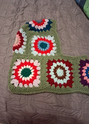 Handmade crochet granny square fern green and multi coloured balaclava one size, brand: handmade by me, condition: New without tags, size: One size, £10.50, £11.73 includes Buyer Protection