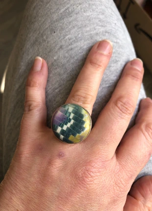 Bague réglable pâte polymère, brand: Fait Main, condition: Very good, size: Adjustable, €1.00, €1.75 includes Buyer Protection