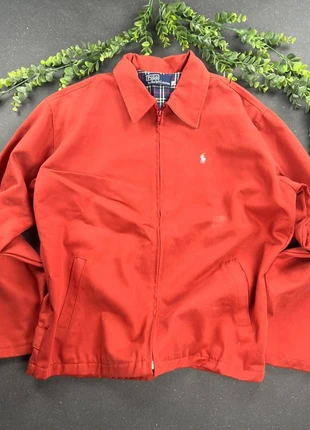Veste Harrington Ralph Lauren | taille M | rouge logo blanc/ blanc cassé, marke: Ralph Lauren, zustand: Sehr gut, größe: M, 55,00 €, 58,45 € inklusive Vinted-Käuferschutz
