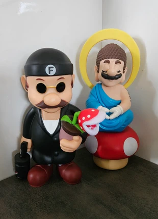 Figurines mario effigie du film  leon et bouddha Taille environ 25 cm, état: Très bon état, taille: Taille unique, 49,90 €, 53,10 € Protection acheteurs (Pro) incluse