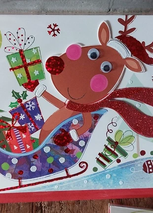 Luxe kerstkaart 3D / reliëf t.v.v. een dierenasiel nr7, marque: Luxe, état: Neuf avec étiquette, 2,50 €, 3,33 € Protection acheteurs incluse