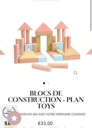 2 boîtes de blocs de construction en bois, marke: Plan Toys, zustand: Sehr gut, größe: 18–24 Monate / 86, 15,00 €, 16,45 € inklusive Vinted-Käuferschutz