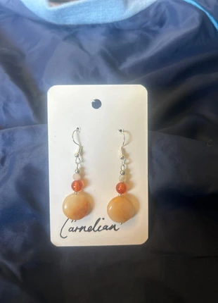 Carnelian and citrine crystal earrings, condition: New with tags, €5.50, €6.48 includes Buyer Protection