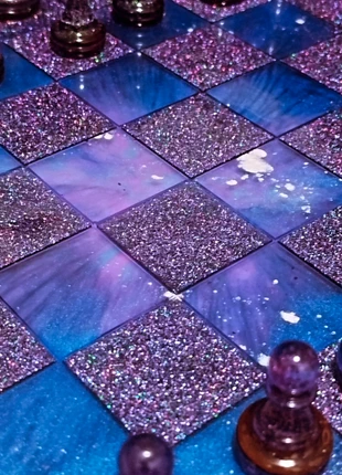 Échiquier résine époxy 31/31cm, brand: Unique, condition: Good, €35.00, €37.45 includes Buyer Protection