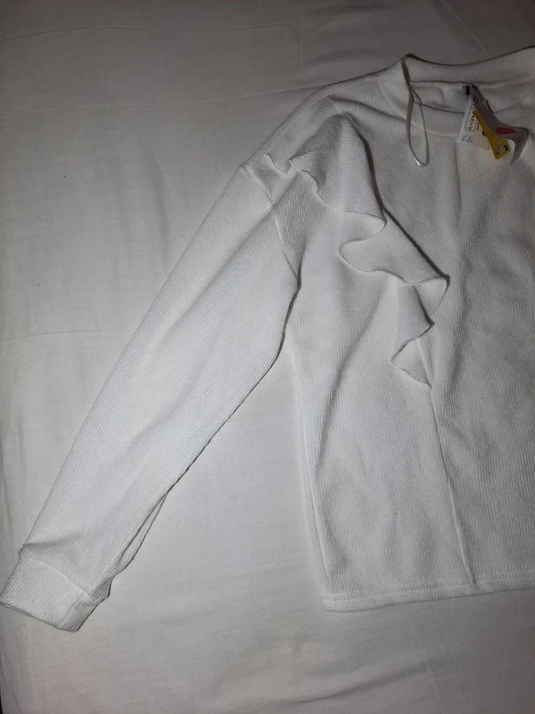 Pull blanc vintage - photo numéro 3