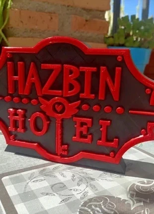 Placa Hazbin Hotel, merk: Impresión 3D, staat: Nieuw zonder prijskaartje, € 10,00, € 11,20 inclusief Kopersbescherming