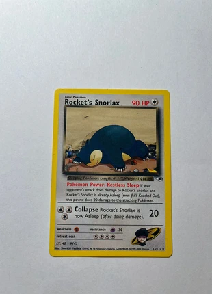 Rocket’s Snorlax, brand: Pokémon, condition: New without tags, €80.00, €84.70 includes Buyer Protection