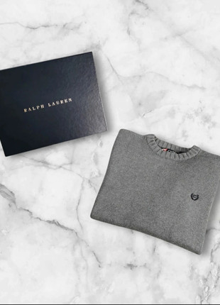 Pull en maille CHAPS by Ralph Lauren Col rond- Gris - Taille M Homme Logo Brodé -1660, marca: Chaps Ralph Lauren, estado: Bom, tamanho: M, €17.90, €19.50 inclui Proteção do Comprador Pro