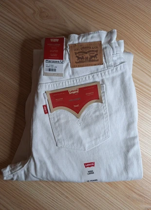 Jean levis blanc high loose 10 ans, brand: Levi's, condition: New with tags, size: 10 years / 140 cm, €32.00, €34.30 includes Buyer Protection