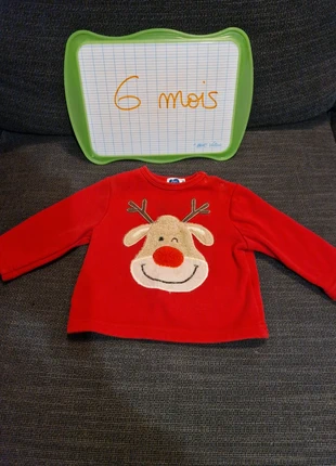 Pull renne, brand: Mots d'enfants, condition: Very good, size: 6-9 months / 68 cm, €2.00, €2.80 includes Buyer Protection