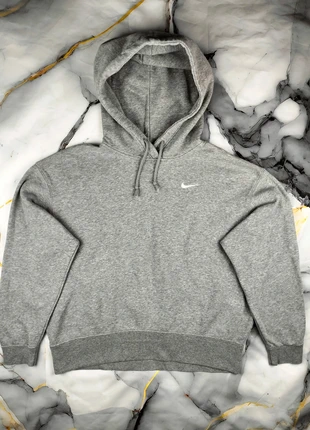 Sweat à capuche Nike gris en coton solo swoosh femme coupe ample taille M, brand: Nike, condition: Very good, size: M / 38 / 10, €24.00, €25.90 includes Buyer Protection Pro