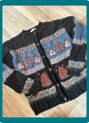 Gilet Noël 45% coton, marque: Coton, état: Très bon état, taille: XL / 42 / 14, 17,00 €, 18,55 € Protection acheteurs incluse