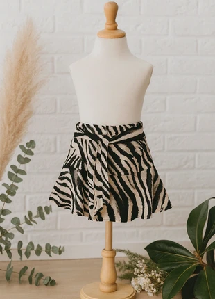 Jupe zébrée fluide 134-140, estado: Muito bom, tamanho: 9 anos / 134 cm, €6.00, €7.00 inclui Proteção do Comprador