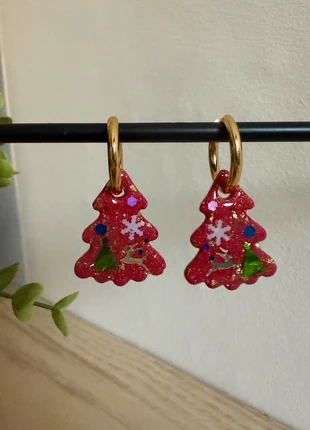 Pampilles 2,9cm sapin noel. Sans créole, condition: Very good, €3.60, €4.48 includes Buyer Protection Pro