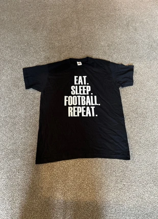Eat sleep football repeat shirt, condition: Very good, size: S, £5.00, £5.95 includes Buyer Protection