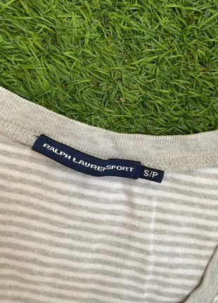 T-shirt Ralph Lauren rayé gris clair et blanc (taille S), marque: Ralph Lauren, état: Très bon état, taille: S / 36 / 8, 13,00 €, 14,35 € Protection acheteurs incluse