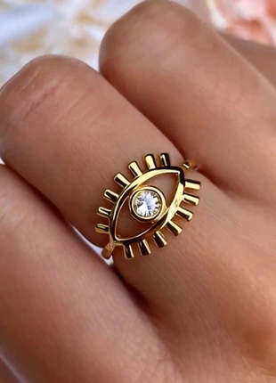 Anillo dorado ajustable / bague dorée ajustable, marca: Local, estado: Nuevo sin etiquetas, tamaño: Ajustable, 4,90 €, 5,85 € Protección al comprador Pro incluida