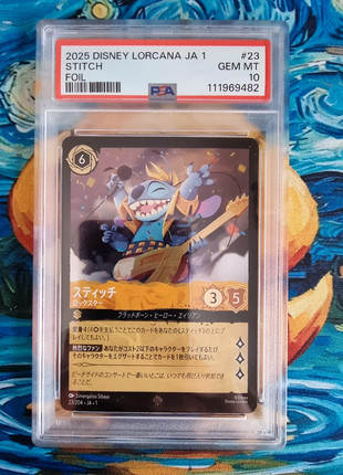 Stitch Rocker Disney Lorcana PSA 10 Foil Japanese First chapter, marke: Disney, zustand: Sehr gut, 59,90 €, 63,60 € beinhaltet Vinted-Käuferschutz Pro