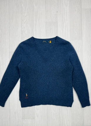 Pull col V bleu en laine mélangée et cachemire Ralph Lauren Taille S, marque: Ralph Lauren, état: Très bon état, taille: S / 36 / 8, 40,00 €, 42,70 € Protection acheteurs incluse