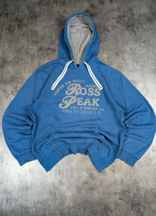 Pull hoodie à capuche Van Vaan bleu logo brodé Ross Peak - size M, marca: Vintage Dressing, estado: Muy bueno, tamaño: M / 38 / 10, 13,90 €, 15,30 € Protección al comprador incluida