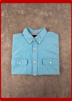 Tommy Hilfiger - Chemise manches courtes bleu clair M très bon état casual, brand: Tommy Hilfiger, condizioni: Ottime, taglia: M, €18.00, €19.60 include la Protezione acquisti