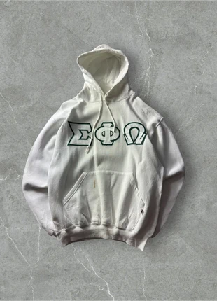 Hoodie / Pull à capuche Russel Athletic USA vintage blanc crème – Taille M Oversize (Unisexe), marque: Russel Athletic, état: Bon état, taille: M, 15,00 €, 16,45 € Protection acheteurs (Pro) incluse