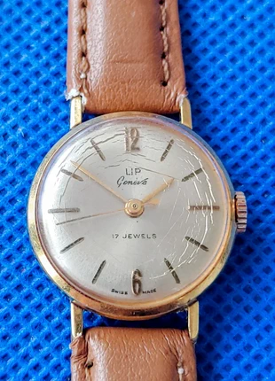 Lip suisse mécanique geneve plaqué or pour femme, marque: LIP, état: Satisfaisant, taille: Jusqu'à 30 mm, 59,90 €, 63,60 € Protection acheteurs (Pro) incluse