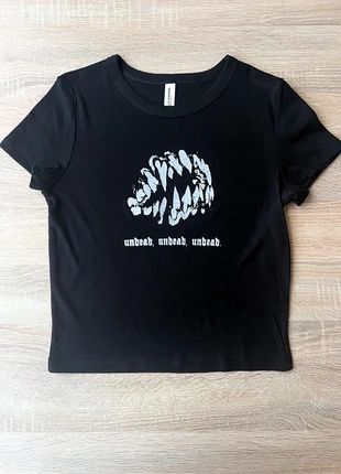 Goth black short-sleeve Bauhaus baby t-shirt, brand: Fog + Fume, condition: New without tags, size: XL / 14, £19.00, £20.65 includes Buyer Protection