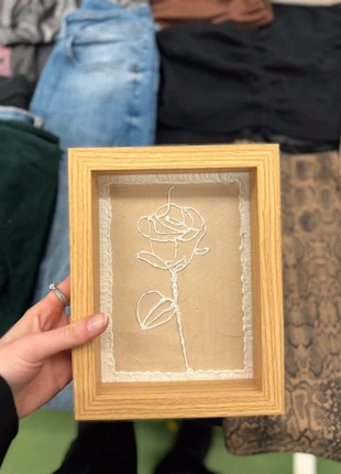 Texture art flower beige wit bloemen decoratie schilderij, merk: Vintage, staat: Nieuw zonder prijskaartje, € 7,49, € 8,56 inclusief Kopersbescherming
