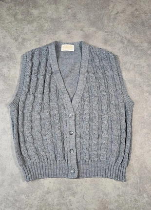 Cardigan sans manches Pendleton femme vintage L pure laine gris, brand: Pendleton, condition: Very good, size: L / 40 / 12, €39.00, €41.65 includes Buyer Protection Pro