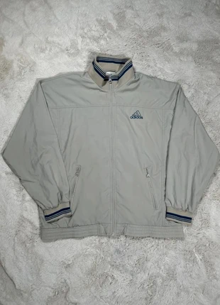 Tracksuit Gilet Adidas Crème Bleu Marine Vintage Coupe Vent, marca: adidas, estado: Muito bom, tamanho: XL, €32.50, €34.83 inclui Proteção do Comprador Pro