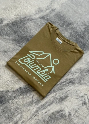 T-shirt Columbia kaki logo montagne L, brand: Columbia, condition: Very good, size: L, €12.99, €14.34 includes Buyer Protection Pro
