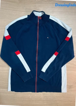 Veste Zip Manche Longue Tommy Hilfiger Logo Brodé Bleu - Taille M, marca: Tommy Hilfiger, estado: Bom, tamanho: M, €13.00, €14.35 inclui Proteção do Comprador