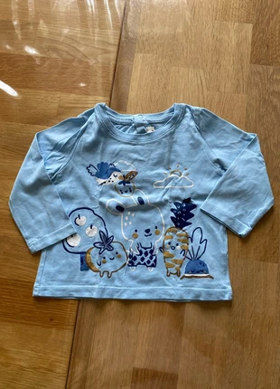 TEE shirt manches longues dpam 12 mois, marque: Du Pareil au Même, état: Bon état, taille: 9-12 mois / 74 cm, 1,00 €, 1,75 € Protection acheteurs incluse