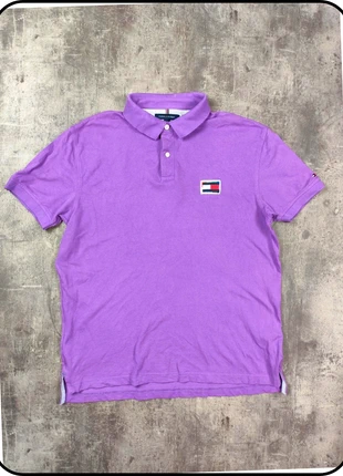 polo violet tommy hilfiger regular fit stretch taille L logo arc en ciel, brand: Tommy Hilfiger, condition: Very good, size: L, €12.00, €13.30 includes Buyer Protection Pro