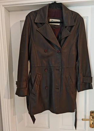 Vintage Leather Short Trench coat, brand: Vintage Dressing, condition: Good, size: L / 40 / 12, €47.99, €51.09 includes Buyer Protection