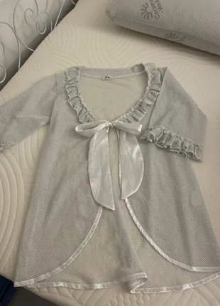 Gilet de chambre 100%coton(pamuk en Turc), merk: H&B, staat: Heel goed, maat: L / 40 / 12, € 6,80, € 7,84 inclusief Kopersbescherming