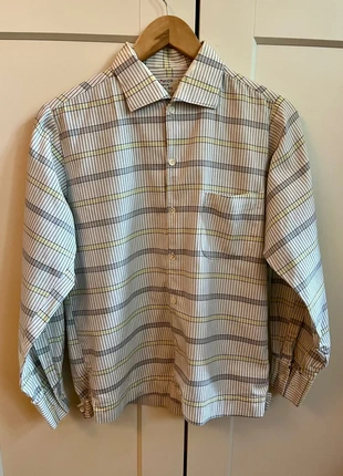 Vintage Midcentury Checked Shirt El Mior Toplin Happy Day - Size Small, condition: Satisfactory, size: S, £15.00, £16.45 includes Buyer Protection