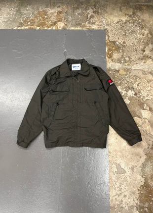 Veste en nylon USA vert kaki brodée Vintage, merk: Vintage Dressing, staat: Heel goed, maat: M, € 16,00, € 17,50 inclusief Kopersbescherming Pro