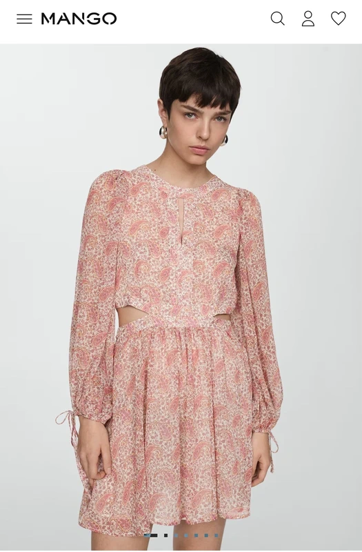 👗🌻 magnifique robe d’été légère à motif- taille L - neuf sans étiquette -Mango - photo numéro 13