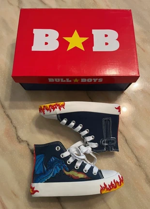 Sneaker da bambino Bull Boys dragon blu con lacci numero 29, merk: Bull Boys, staat: Nieuw met prijskaartje, maat: 29, € 29,00, € 31,15 inclusief Kopersbescherming
