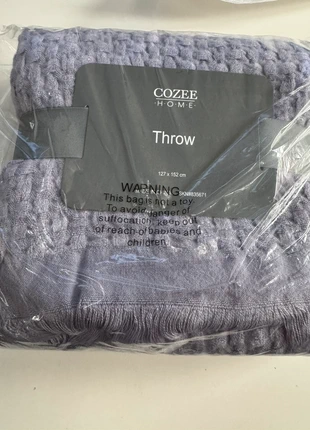 Cozee Home Lightweight Textured Throw with Fringe Detail 127x152CM, brand: Cozee Home, condition: New with tags, size: Other, £10.00, £11.20 includes Buyer Protection