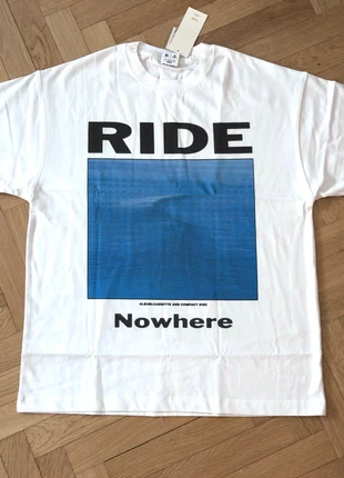 T-Shirt vintage Ride – Nowhere (1990), merk: Ride, staat: Nieuw met prijskaartje, maat: XL, € 35,00, € 37,45 inclusief Kopersbescherming