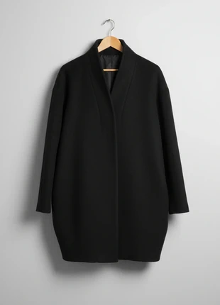 & Other Stories – Premium & Elegant Black Wool High-Collar Coat – M 🌟👒, marca: & Other Stories, estado: Muito bom, tamanho: M / 38 / 10, €79.99, €84.69 inclui Proteção do Comprador Pro
