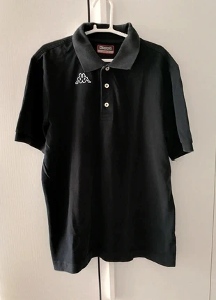 🖤 Polo Kappa nera – logo ricamato – 100% cotone – taglia L (spalle 46 | lunghezza 70), brand: Kappa, condizioni: Ottime, taglia: L, €7.00, €8.05 include la Protezione acquisti