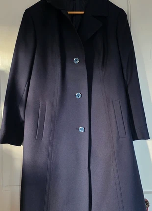 Manteau bleu marine pure laine vierge, brand: LAINE, condition: New without tags, size: L / 40 / 12, €45.00, €47.95 includes Buyer Protection