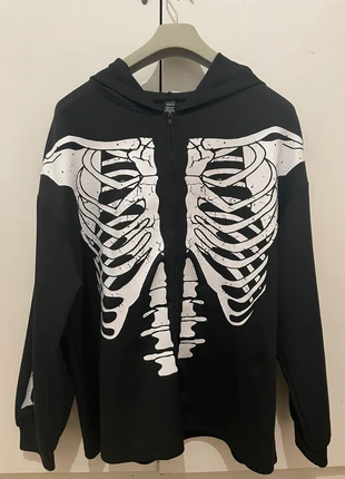 felpa nera con cappuccio, marque: Shein, état: Très bon état, taille: XL / 42 / 14, 5,00 €, 5,95 € Protection acheteurs incluse