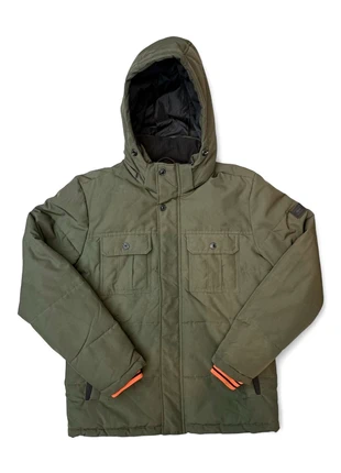 Veste hiver Jack & Jones kaki avec capuche – chaude, tendance et résistante, marque: Jack & Jones, état: Très bon état, taille: L, 15,00 €, 16,45 € Protection acheteurs incluse